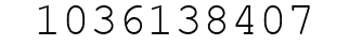 Number 1036138407.