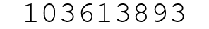 Number 103613893.
