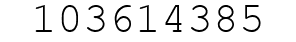 Number 103614385.