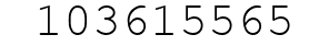 Number 103615565.