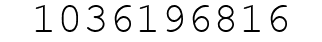 Number 1036196816.