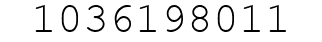 Number 1036198011.