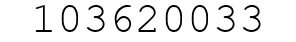 Number 103620033.