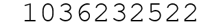 Number 1036232522.