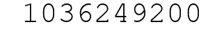 Number 1036249200.