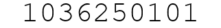 Number 1036250101.