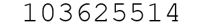 Number 103625514.