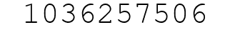 Number 1036257506.