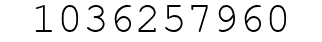 Number 1036257960.