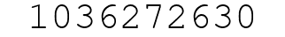 Number 1036272630.