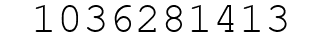 Number 1036281413.
