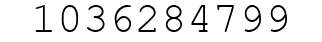 Number 1036284799.