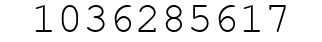 Number 1036285617.