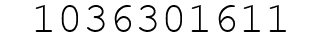 Number 1036301611.