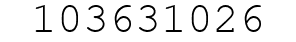 Number 103631026.