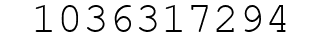 Number 1036317294.