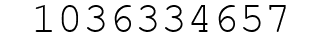 Number 1036334657.