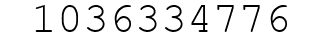 Number 1036334776.
