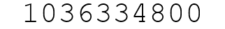 Number 1036334800.