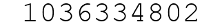 Number 1036334802.
