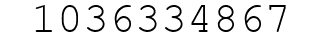 Number 1036334867.