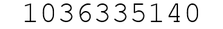Number 1036335140.