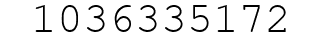 Number 1036335172.