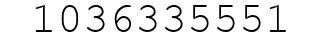 Number 1036335551.