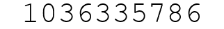 Number 1036335786.