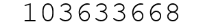 Number 103633668.