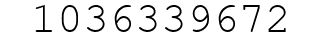 Number 1036339672.
