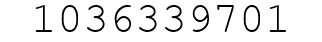 Number 1036339701.