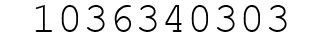 Number 1036340303.