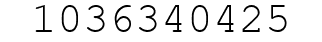 Number 1036340425.