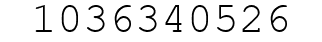 Number 1036340526.