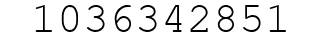 Number 1036342851.