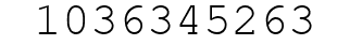 Number 1036345263.