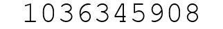 Number 1036345908.