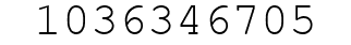 Number 1036346705.