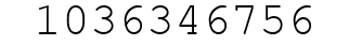 Number 1036346756.