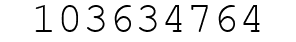 Number 103634764.