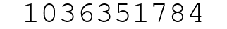 Number 1036351784.