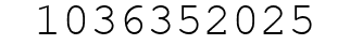 Number 1036352025.