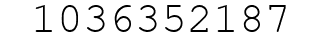 Number 1036352187.
