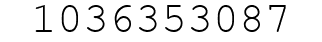 Number 1036353087.