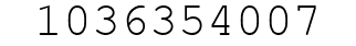 Number 1036354007.