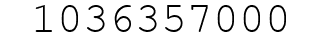 Number 1036357000.