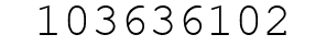 Number 103636102.