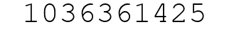 Number 1036361425.