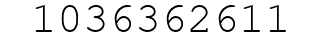 Number 1036362611.